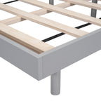 Modern Design Queen Floating Platform Bed Frame for Grey Color