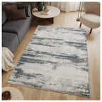 Geometrix GC_DIM1011 Gray 7 ft. 10 in. x 10 ft. 6 in. Contemporary Area Rug with Geometric 3D Effect