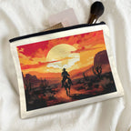 Baha Ranch Western Cowboy Sunset Cosmetic Bag Pack of 5 Made in America Baha Ranch Western Wear