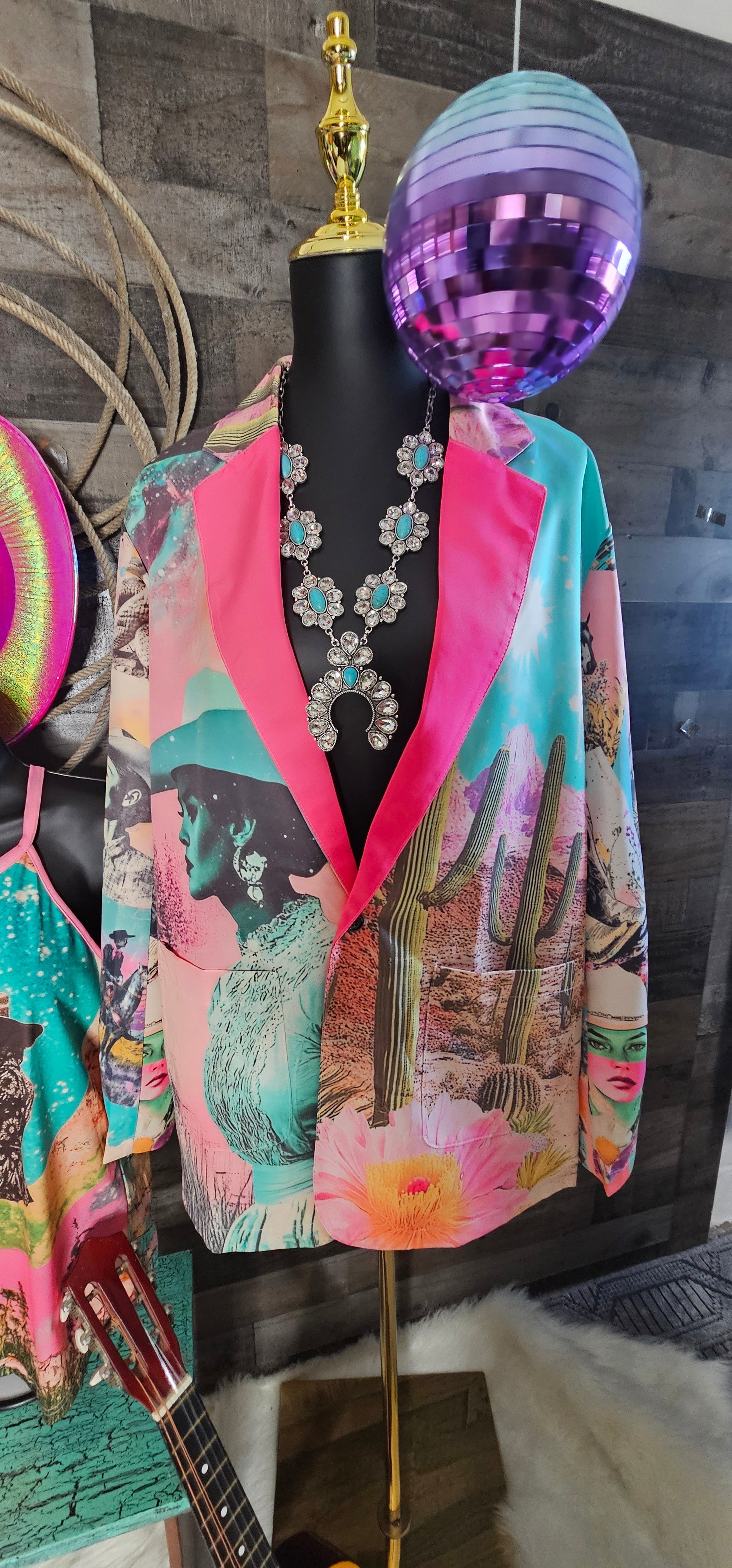 Baha Ranch Retro Pop Western Pop Cowgirl Blazer Baha Ranch Western Wear