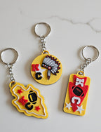 Set of 3 3D Print Chiefs Arrowhead Kc Kansas City Football Keychains Made in America Baha Ranch Western Wear