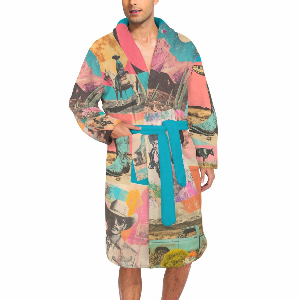 Baha Ranch Retro Pop Western Men's Robe Baha Ranch Western Wear