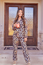 Baha Ranch Retro Pop Western Leopard Pajamas Set Baha Ranch Western Wear