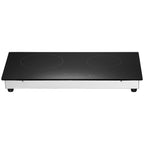Built-in Electric Cooktop Radiant Ceramic Cooktop 2 Burners 23.6x13.3 inch