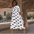 Loose plus size new big swing dress