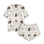 Baha Ranch Boots and Brands Western Cowgirl Cowboy Satin Short Pajama Sets Baha Ranch Western Wear
