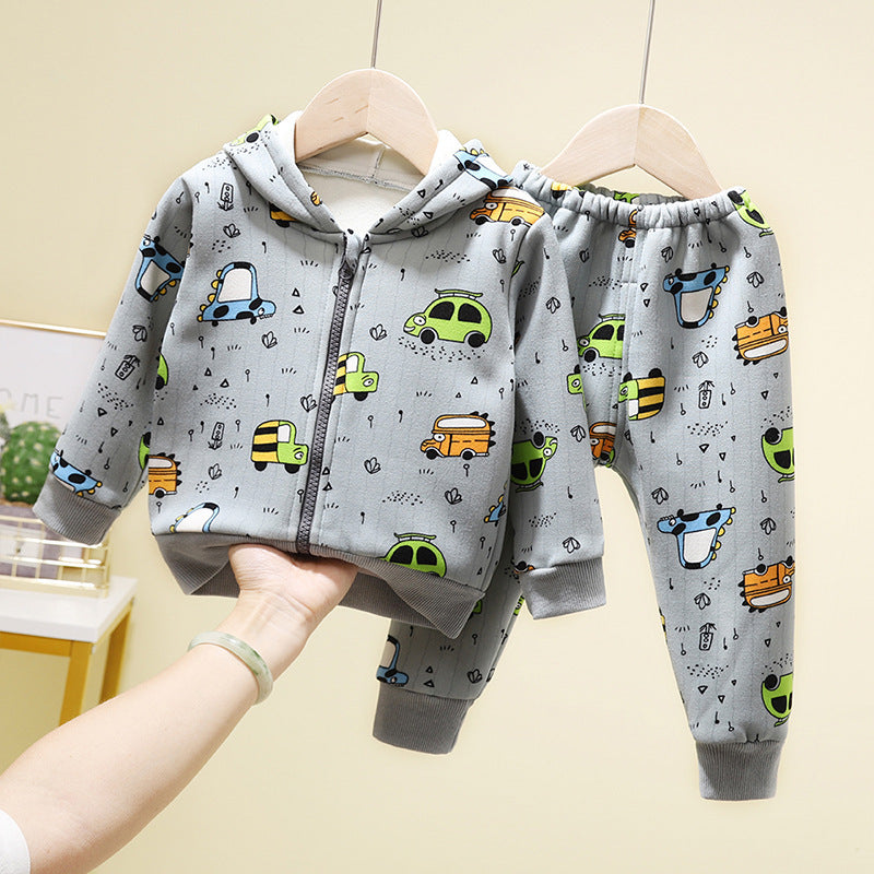 Two-piece children's western style sports suit