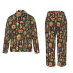 Baha Ranch Colores De Mexico - Mexican Culture Satin Pajamas Baha Ranch Western Wear