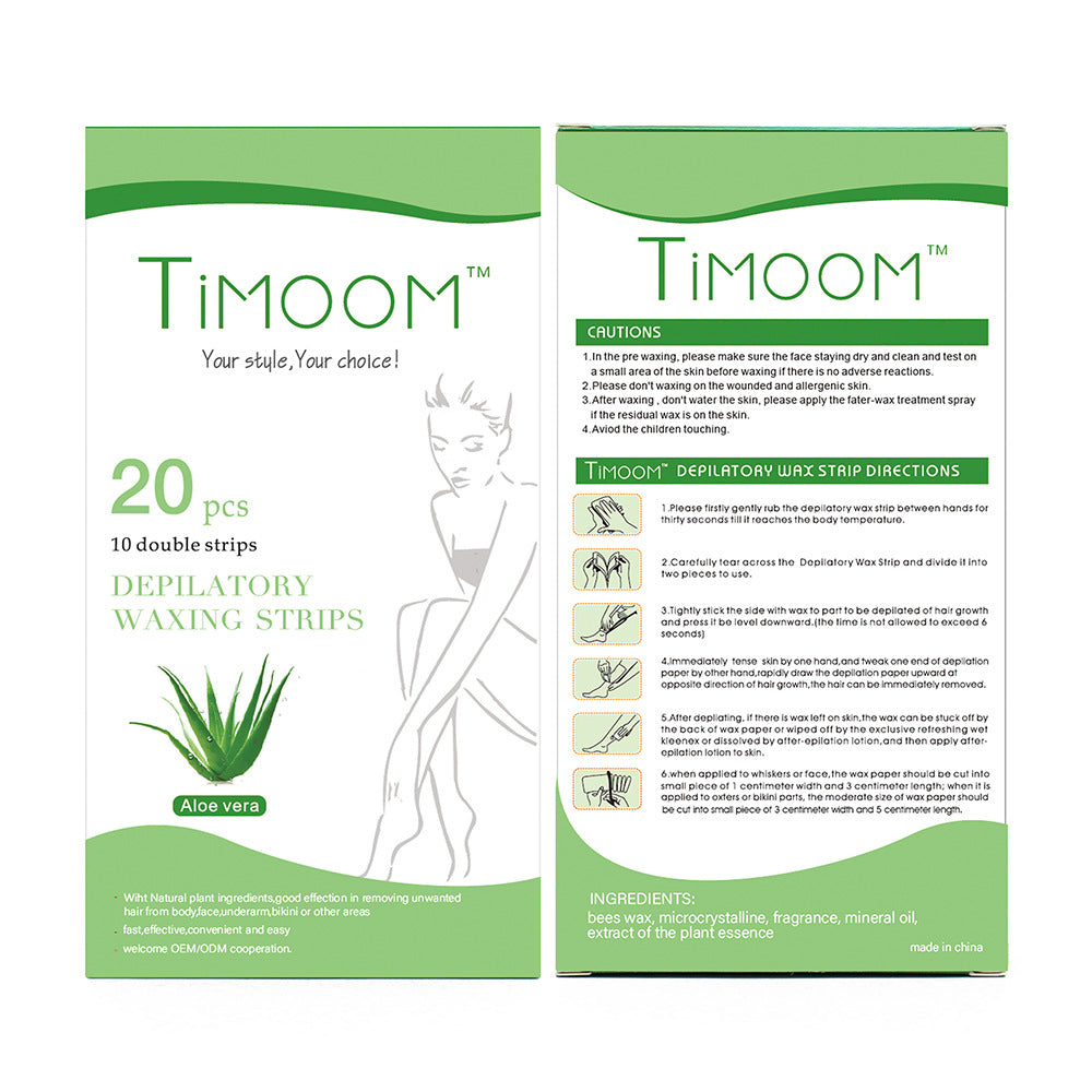 Non-woven depilatory wax paper