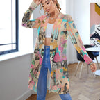 Baha Ranch Retro Pop Western Collage Lightweight Cardigan Baha Ranch Western Wear
