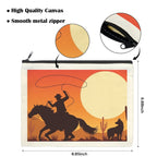 Cowboy Sunset Cosmetic Bag Pack of 5 Made in America Baha Ranch Western Wear