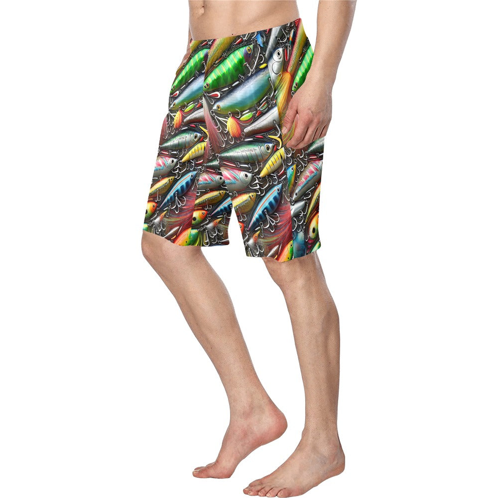 Baha Ranch Men's Fishing Lures Beach Swim Shorts Baha Ranch Western Wear