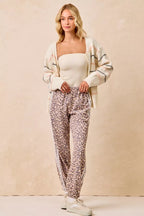 BiBi Side Lines Leopard Track Pants