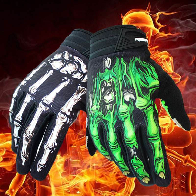 Full finger touch screen non-slip gloves