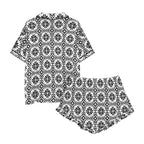 Baha Ranch Talavera Tile Mexican Print Southwest Satin Pajamas Baha Ranch Western Wear