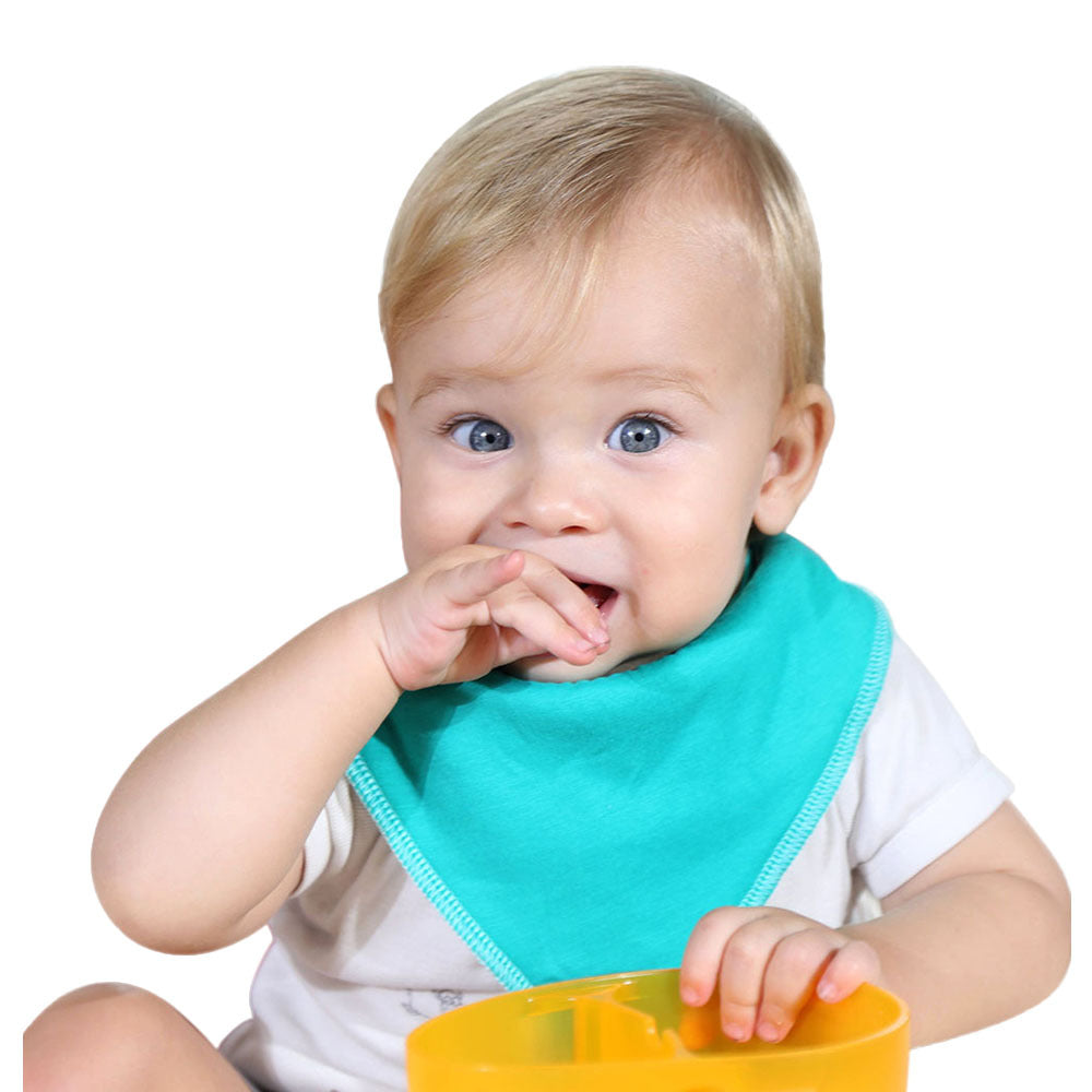 Baby solid color triangle scarf