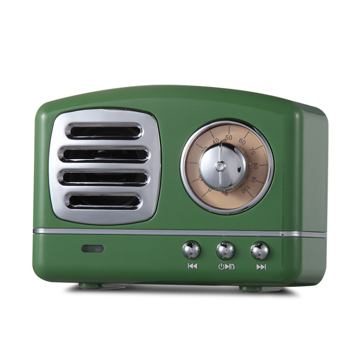 Retro Knob Wireless Bluetooth Speaker U Disk Card Radio Portable Multi-color Bluetooth Audio
