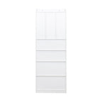 L-Shaped Corner Computer Desk  for Home Office or Study desk, Study Modern Style Table with Drawers, Bookshelf & Hutch, 2-in-1 L-Shaped Design, Large Working Space,white