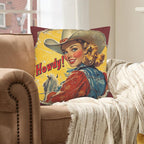 Baha Ranch Howdy Velvety Soft Pillow Case Made in America Baha Ranch Western Wear