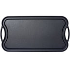 Pre-Seasoned Cast Iron Reversible Rectangular Grill/Griddle, Black,20inch x 10inch