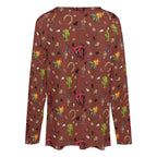Baha Ranch Western Print Long Sleeve Top Baha Ranch Western Wear