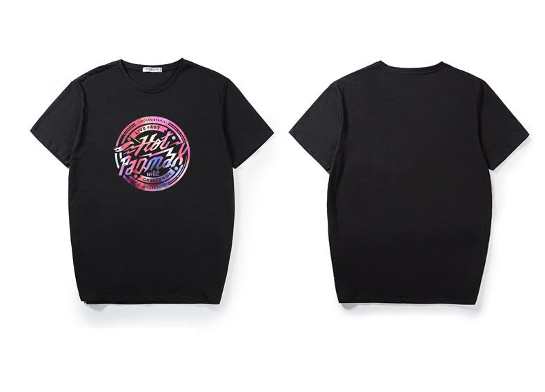 Tide Brand Color Print Plus Size T-shirt