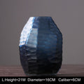 Retro Vase Geometric Rhombus Creative Glass Polygonal Bedroom Dried Flower Vase