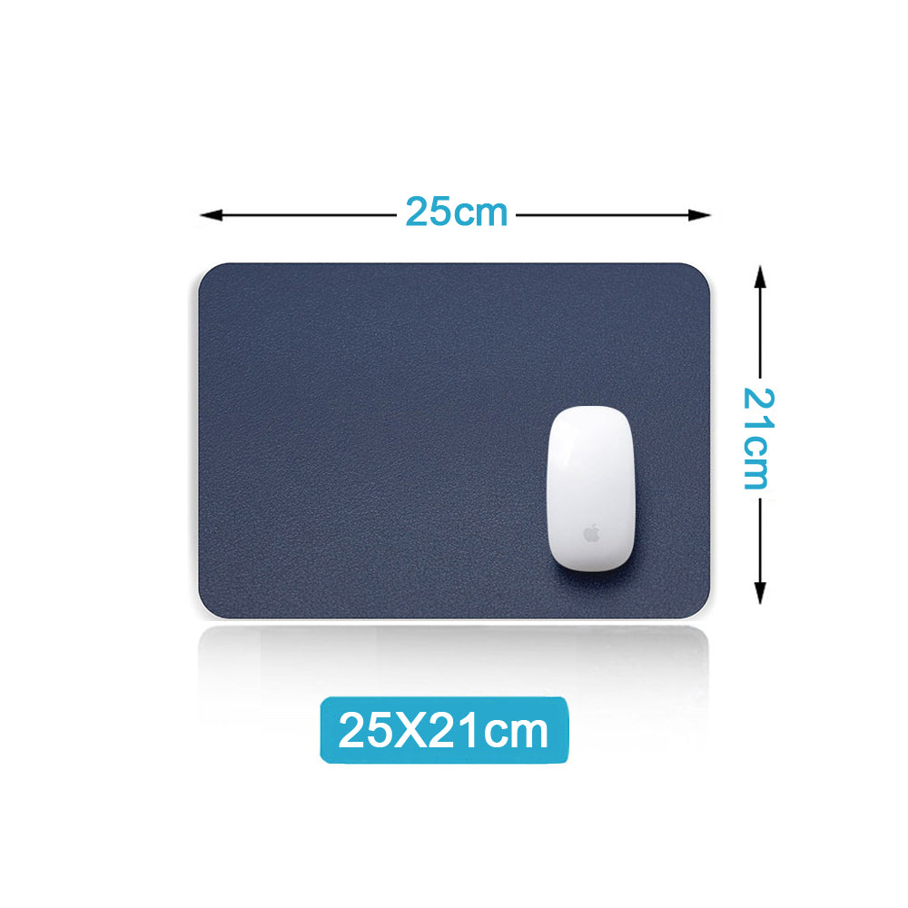 Double-Sided Heterochromatic Oversized Leather Table Mat