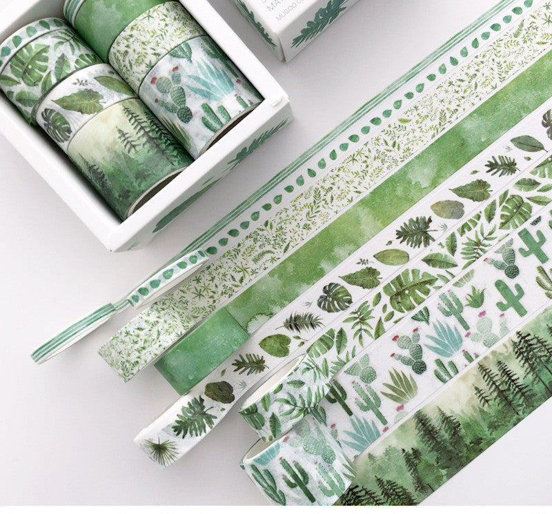 Basic Pattern Color Gift box Set With Salt Pocket Sticker