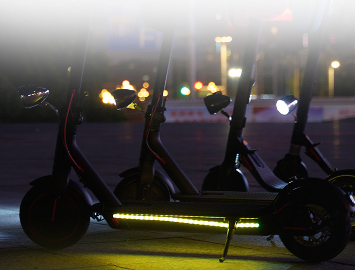 LED Strip Flashlight RGB Bar Lamp Electric Scooter Skateboard Night Safety Light Scooter Decorative Lamp