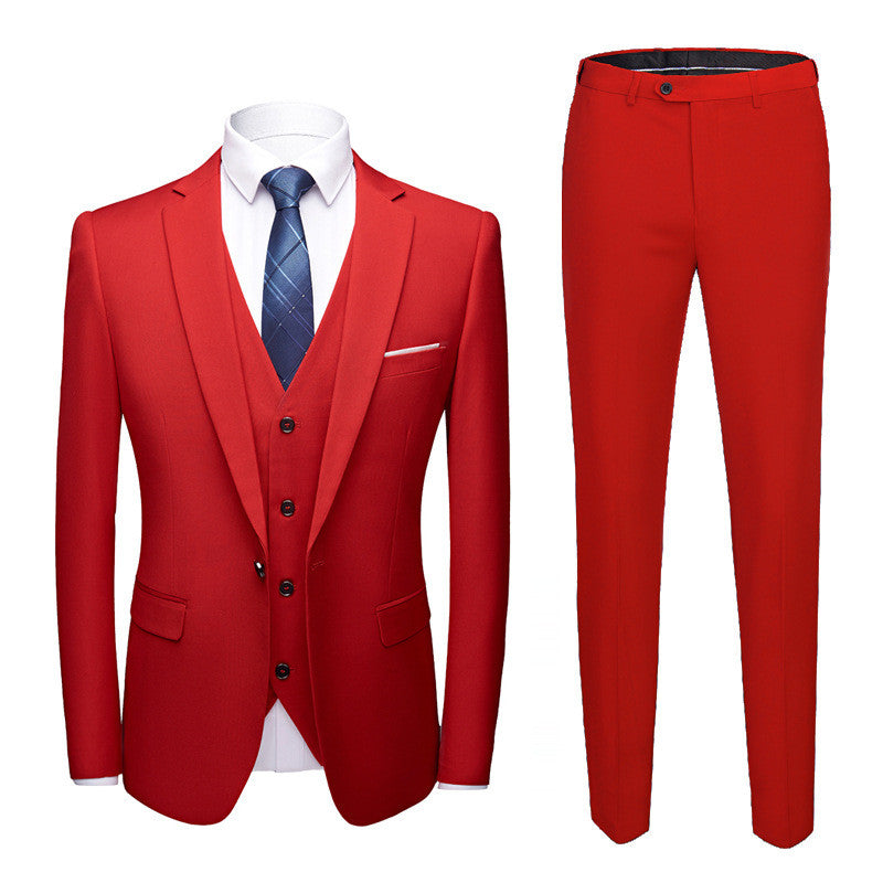PURPLE Men's Business Suits FORMAL OCCASSION Dress Suit Set