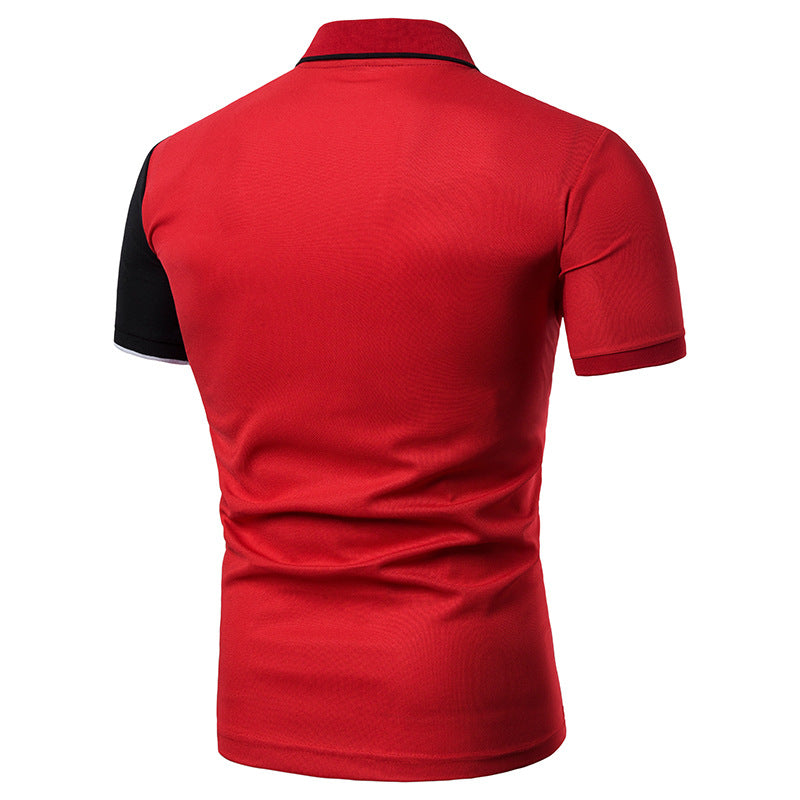 T-Shirt Men's Short-Sleeved Color Large Size All-Match Casual Fashion Chic