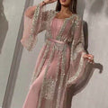 Lace Deep V-neck Wedding  Retro French Evening Dress