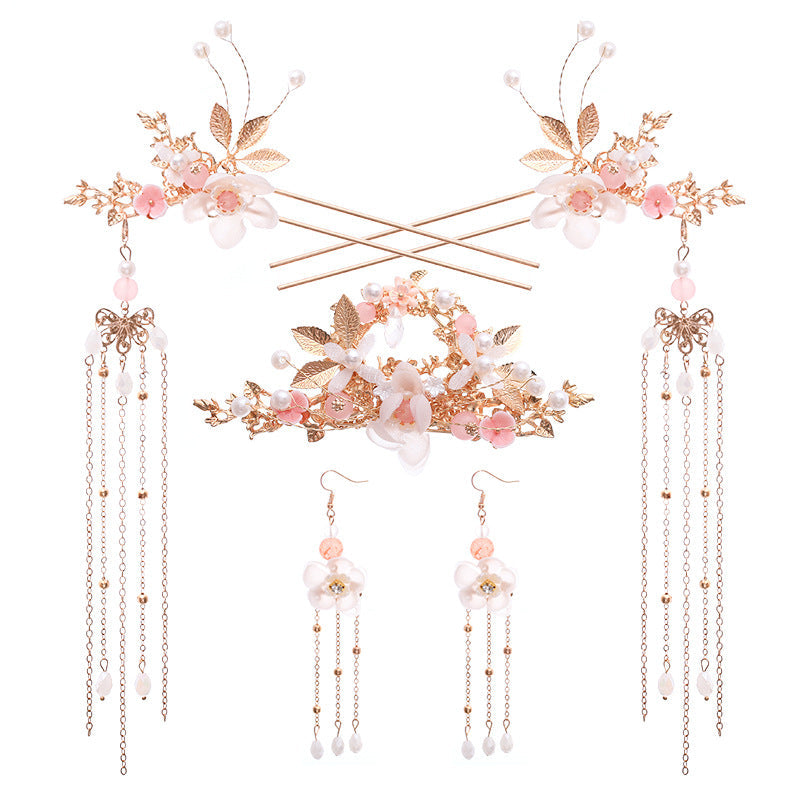 Ancient Hanfu headdress flow super step hairpin