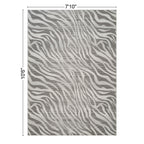 Geometrix GC_DIM1008 Gray 7 ft. 10 in. x 10 ft. 6 in. Contemporary Area Rug with Geometric 3D Effect