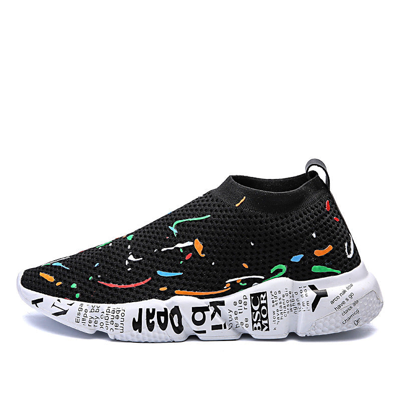 Canvas shoes breathable mesh shoes