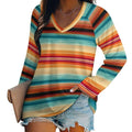 Baha Ranch Long Sleeve Southwestern Serape Top Baha Ranch Western Wear