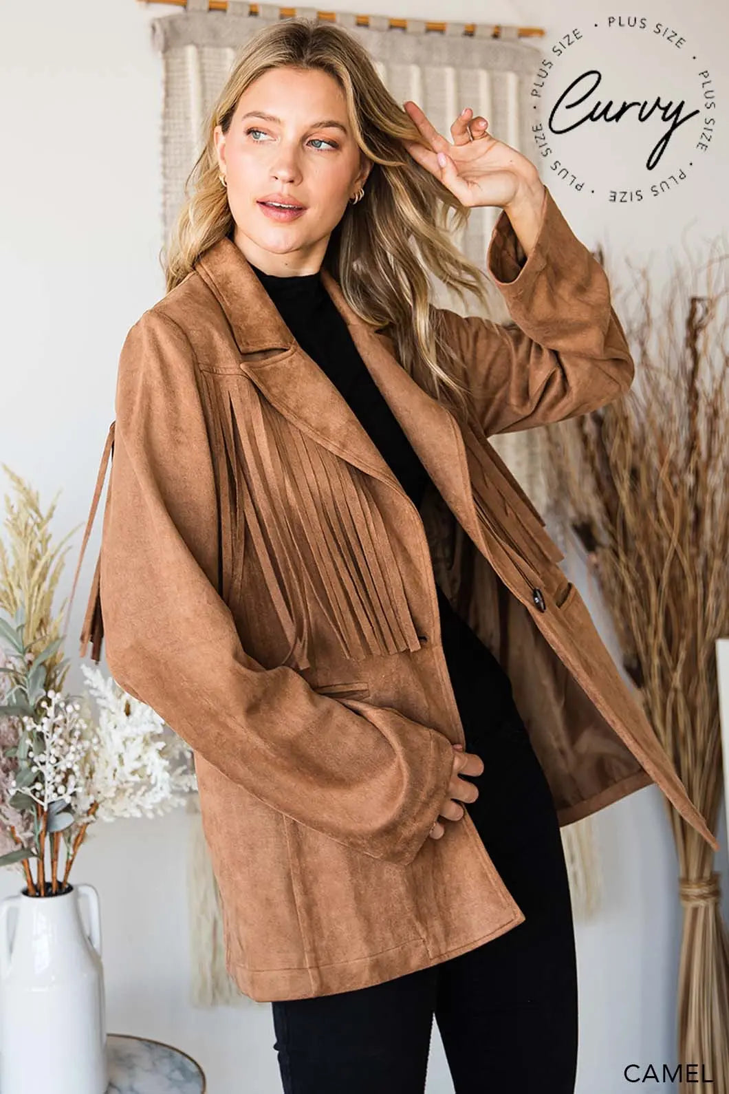 Calgary Fringe Blazer Plus Size Baha Ranch Western Wear