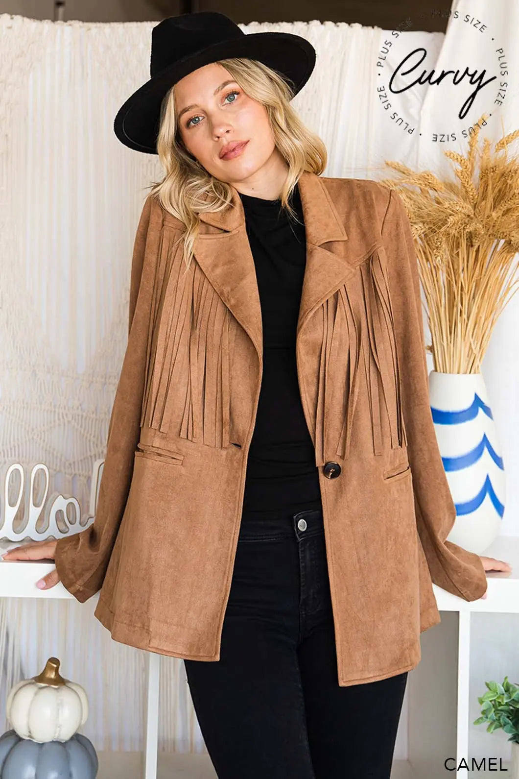 Calgary Fringe Blazer Plus Size Baha Ranch Western Wear
