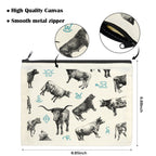 Cattle Brands Cosmetic Bag Pack of 5 Made in America Baha Ranch Western Wear