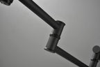 Wall mounted Pot Filler Faucet, Modern Brass Pot Filler Two-Attachment Wall Mount Folding Kitchen Pot Filler Swing Arm