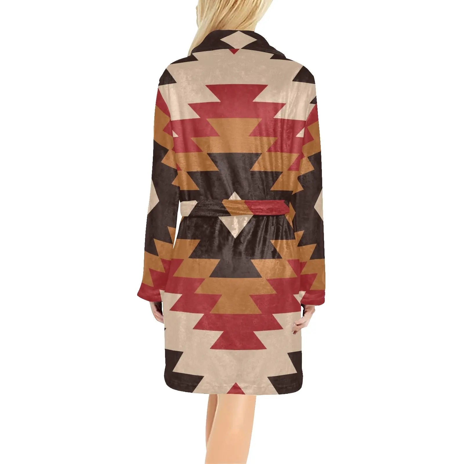 Red Aztec Women's Western Bath Robe Baha Ranch Western Wear