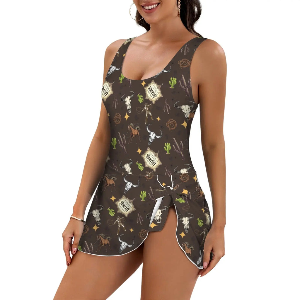 Baha Ranch Get Western Skirted Swimsuit Baha Ranch Western Wear