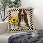 Basset Hound Throw Pillow Case Made in America Baha Ranch Western Wear