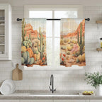Watercolor Desert Curtains 28"x40" (2-Piece) Made in America Baha Ranch Western Wear