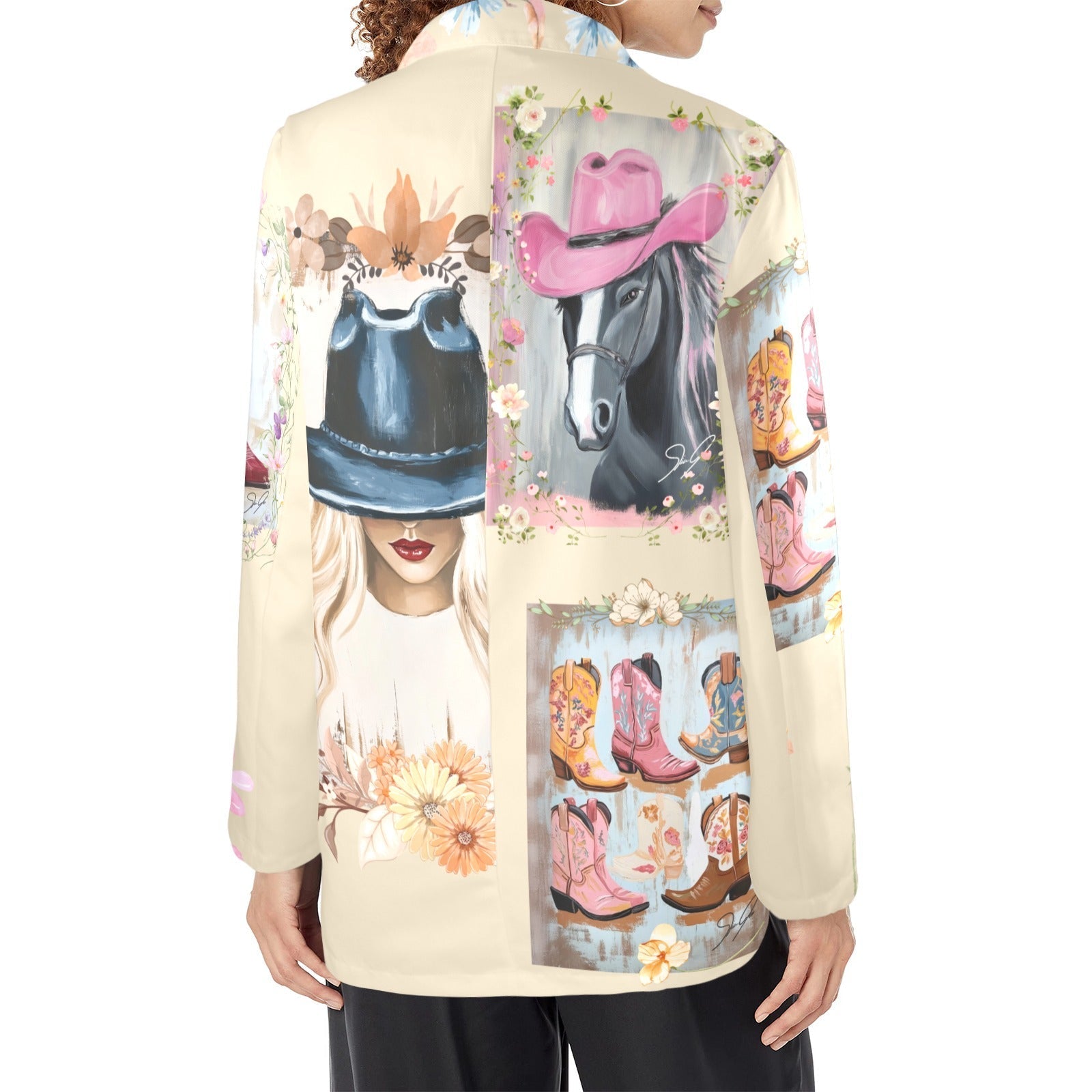 Baha Ranch Danilo Painted Cowgirl Western Blazer Baha Ranch Western Wear