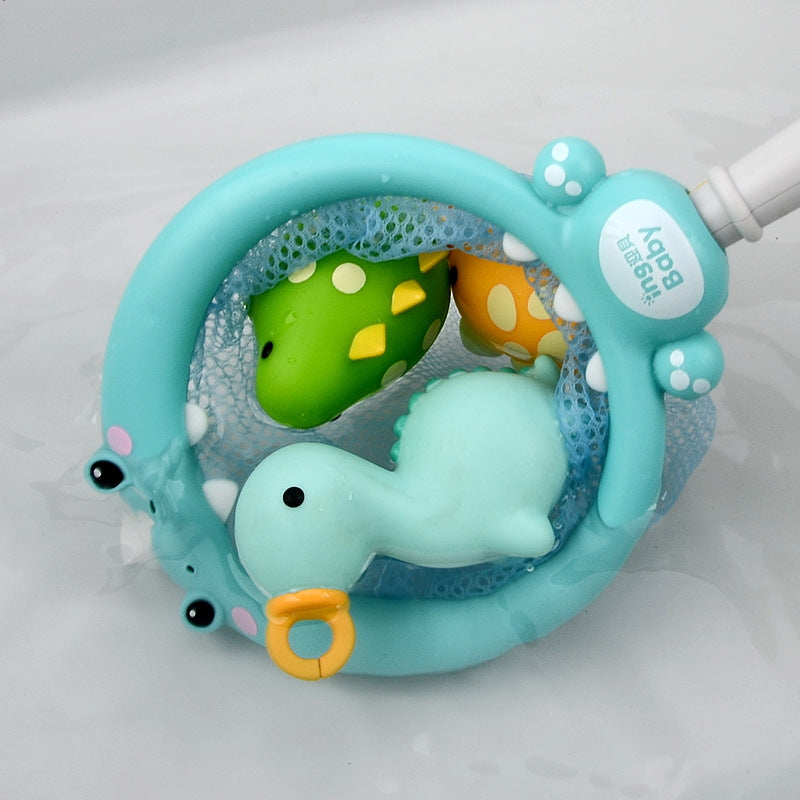 Bath Toy Dinosaur Fishing Fishing Toy Can Spray Water Pinch Called Fishing Net