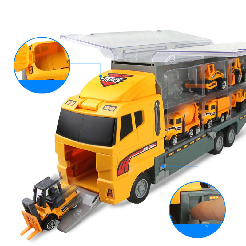 Simulation Mini Alloy Engineering Car Set