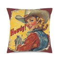 Baha Ranch Howdy Velvety Soft Pillow Case Made in America Baha Ranch Western Wear
