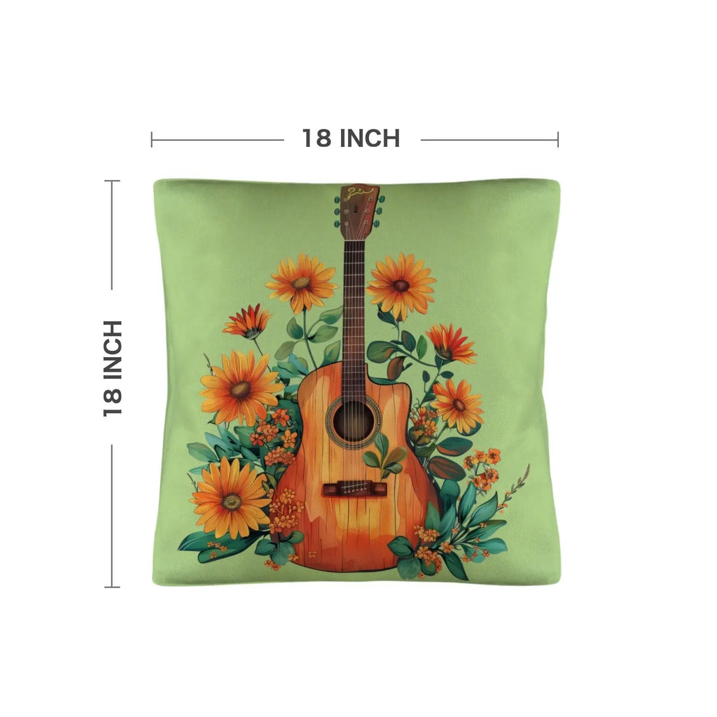 Retro Guitar Pillow Case Made in America Baha Ranch Western Wear